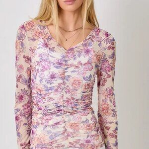 Floral Rushing Top